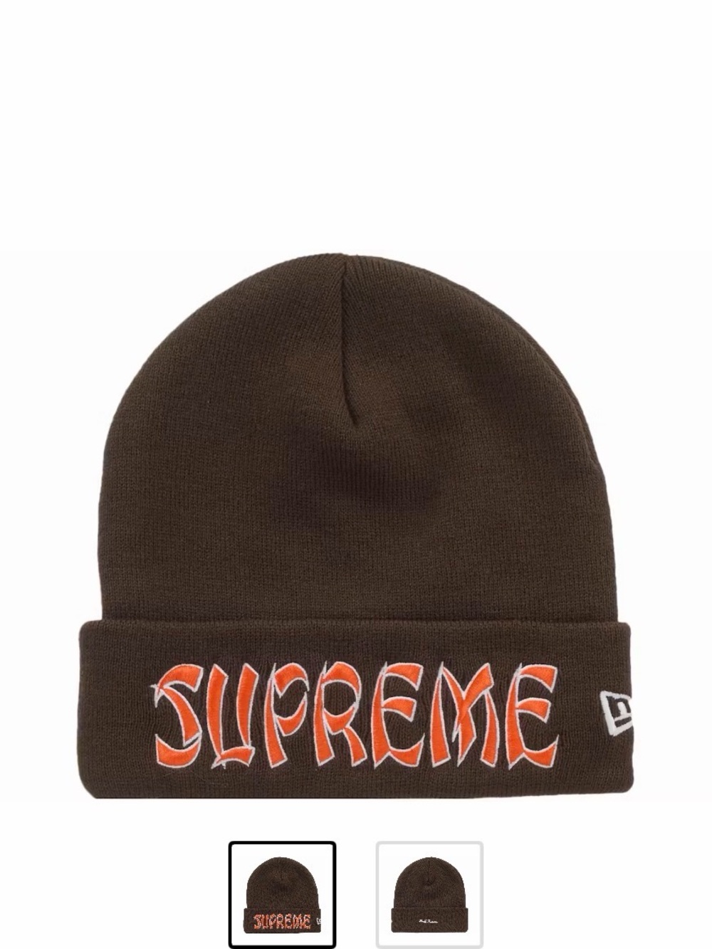 Supreme New Era Action Beanie
Brown sku007